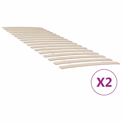 vidaXL Slatted Bed Base with Slats Bedroom Bed Slat Frame Mattress Foundation - 160 x 200 cm