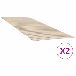 vidaXL Slatted Bed Base with Slats Bedroom Bed Slat Frame Mattress Foundation - 200 x 200 cm