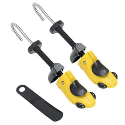 vidaXL Shoe Stretchers with Shoe Horn Boot Stretcher Shoe Expander Plastic - yellow, 34-37/37 x 9 x 6.5 cm
