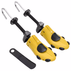 vidaXL Shoe Stretchers with Shoe Horn Boot Stretcher Shoe Expander Plastic - yellow, 37-41/40 x 8.5 x 6 cm