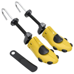 vidaXL Shoe Stretchers with Shoe Horn Boot Stretcher Shoe Expander Plastic - yellow, 41-46/43 x 10 x 7 cm