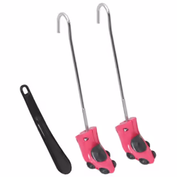 vidaXL Shoe Stretchers with Shoe Horn Boot Stretcher Shoe Expander Plastic - pink, 34-40/44 x 6.5 x 7.5 cm