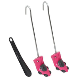vidaXL Shoe Stretchers with Shoe Horn Boot Stretcher Shoe Expander Plastic - pink, 34-40/44 x 6.5 x 7.5 cm
