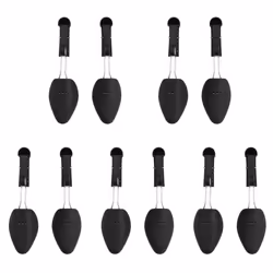 vidaXL Shoe Trees Hallway Boot Shoe Stretcher Shoe Shaper 5 Pairs Plastic - black, 35-38