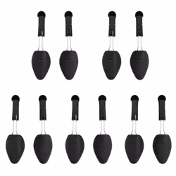 vidaXL Shoe Trees Hallway Boot Shoe Stretcher Shoe Shaper 5 Pairs Plastic - black, 38-45