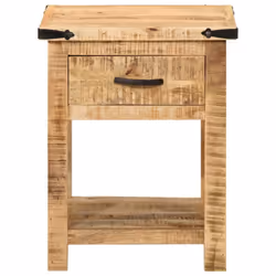 vidaXL Bedside Cabinet Nightstand Bedroom End Table Bed Table Solid Wood Mango