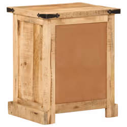 vidaXL Bedside Cabinet Bed Cabinet Nightstand Bed Side Table Solid Wood Mango - Additional view 4