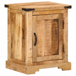 vidaXL Bedside Cabinet Bed Cabinet Nightstand Bed Side Table Solid Wood Mango - Additional view 9