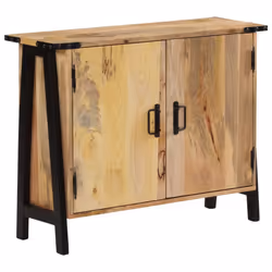 vidaXL Sideboard Storage Cupboard Highboard Side Cabinet Solid Wood Mango
