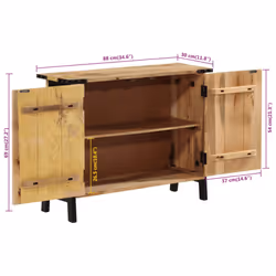 vidaXL Sideboard Storage Cupboard Highboard Side Cabinet Solid Wood Mango