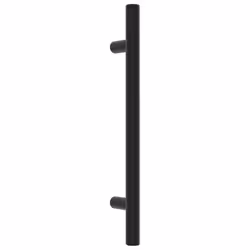 vidaXL Cabinet Handles Door Handles Furniture Drawer Pull Stainless Steel - black, 128 mm/ 20 pcs
