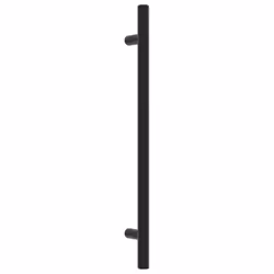 vidaXL Cabinet Handles Door Handles Furniture Drawer Pull Stainless Steel - black, 192 mm/ 20 pcs