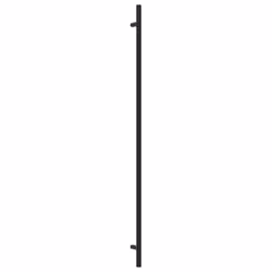 vidaXL Cabinet Handles Door Handles Furniture Drawer Pull Stainless Steel - black, 480 mm/ 20 pcs