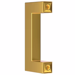 vidaXL Cabinet Handles Door Handles Furniture Drawer Pull Stainless Steel - gold, 64 mm/ 20 pcs - Additional view 6