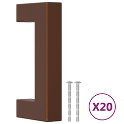 vidaXL Cabinet Handles Door Handles Furniture Drawer Pull Stainless Steel - bronze, 64 mm/ 20 pcs