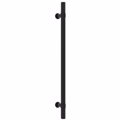 vidaXL Cabinet Handles Door Handles Furniture Drawer Pull Stainless Steel - black, 224 mm/ 20 pcs