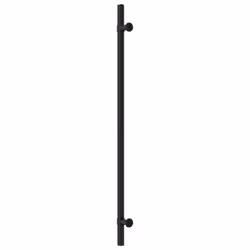 vidaXL Cabinet Handles Door Handles Furniture Drawer Pull Stainless Steel - black, 320 mm/ 20 pcs - Additional view 6