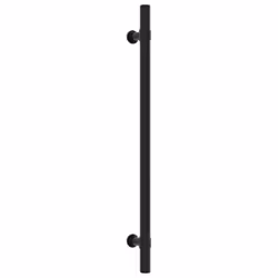 vidaXL Cabinet Handles Door Handles Furniture Drawer Pull Stainless Steel - black, 224 mm/ 10 pcs - Additional view 2