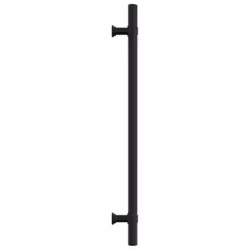 vidaXL Cabinet Handles Door Handles Furniture Drawer Pull Stainless Steel - black, 224 mm/ 10 pcs - Additional view 5