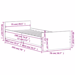 VidaXL 835946 bed frame