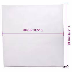 vidaXL Plant Fleece Covers with Drawstring Garden Frost Protection 70 g/mÂ² - white, 0.8 x 0.8 m/ 4 pcs