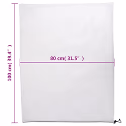 vidaXL Plant Fleece Covers with Drawstring Garden Frost Protection 70 g/mÂ² - white, 0.8 x 1 m/ 4 pcs