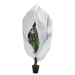 vidaXL Plant Fleece Covers with Zip Outdoor Garden Frost Protection 70 g/mÂ² - white, 3.14 x 2.5 m/ 1 pcs