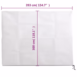 vidaXL Plant Fleece Covers with Zip Outdoor Garden Frost Protection 70 g/mÂ² - white, 3.93 x 3 m/ 1 pcs