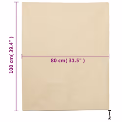 vidaXL Plant Fleece Covers with Drawstring Garden Frost Protection 70 g/mÂ² - beige, 0.8 x 1 m/ 4 pcs