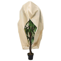 vidaXL Plant Fleece Covers with Zip Outdoor Garden Frost Protection 70 g/mÂ² - beige, 3.14 x 2.5 m/ 1 pcs