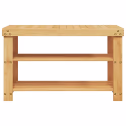 vidaXL Shoe Rack 3-Tier Shoe Cabinet Holder Hallway Shoe Storage Shelf Bamboo