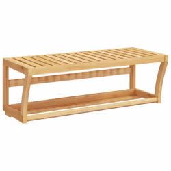 vidaXL Towel Shelf Bathroom Towel Rack Wall-mounted Towel Holder Hanger Bamboo