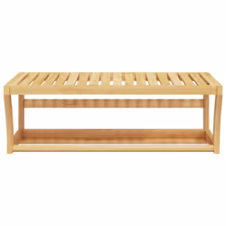 vidaXL Towel Shelf Bathroom Towel Rack Wall-mounted Towel Holder Hanger Bamboo