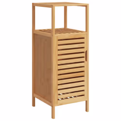 vidaXL Bathroom Cabinet with Shelf Storage Cupboard Chest Vanity Unit Bamboo