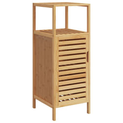 vidaXL Bathroom Cabinet with Shelf Storage Cupboard Chest Vanity Unit Bamboo