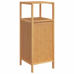 vidaXL Bathroom Cabinet with Shelf Storage Cupboard Chest Vanity Unit Bamboo - Additional view 4