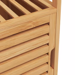 vidaXL Bathroom Cabinet with Shelf Storage Cupboard Chest Vanity Unit Bamboo - Additional view 6