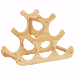 vidaXL Wine Rack for 6 Bottles Wine Shelf Bottle Holder Wine Holder Bamboo