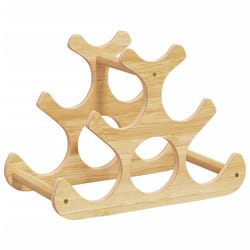 vidaXL Wine Rack for 6 Bottles Wine Shelf Bottle Holder Wine Holder Bamboo