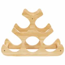vidaXL Wine Rack for 6 Bottles Wine Shelf Bottle Holder Wine Holder Bamboo
