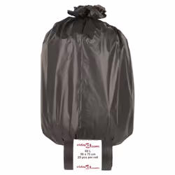vidaXL Bin Bags Trash Can Bin Liner Rubbish Bag Office Trash Bag 250 pcs Black - without drawstrings, 60 L