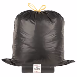 vidaXL Bin Bags Trash Can Bin Liner Rubbish Bag Office Trash Bag 250 pcs Black - with drawstrings, 240 L