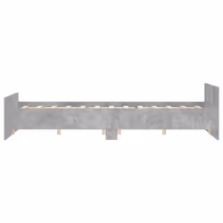 vidaXL Bed Frame with Headboard and Footboard Mattress Foundation Bed Base - concrete grey, 140 x 200 cm - Additional view 4