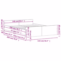 VidaXL 3203751 bed frame