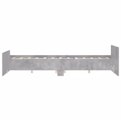 vidaXL Bed Frame with Headboard and Footboard Mattress Foundation Bed Base - concrete grey, 150 x 200 cm - Additional view 4