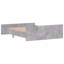 vidaXL Bed Frame with Headboard and Footboard Mattress Foundation Bed Base - concrete grey, 160 x 200 cm - Additional view 5