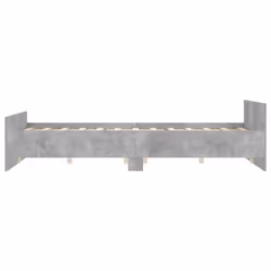 vidaXL Bed Frame with Headboard and Footboard Mattress Foundation Bed Base - concrete grey, 120 x 190 cm - Additional view 4