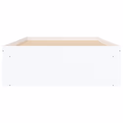 vidaXL Bed Frame Bedroom Mattress Foundation Guest Room Bedstead Bed Base - white, 90 x 200 cm - Additional view 5