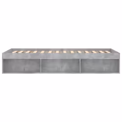 vidaXL Bed Frame Bedroom Mattress Foundation Guest Room Bedstead Bed Base - concrete grey, 90 x 200 cm - Additional view 6