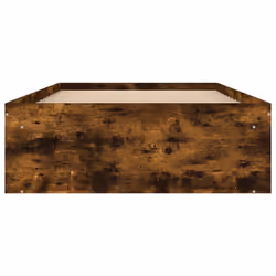 vidaXL Bed Frame Bedroom Mattress Foundation Guest Room Bedstead Bed Base - smoked oak, 90 x 200 cm - Additional view 5